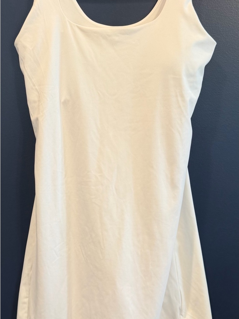 NWT Old Navy Women’s Size L White Active Tank Dress- Powersoft Built in Bra